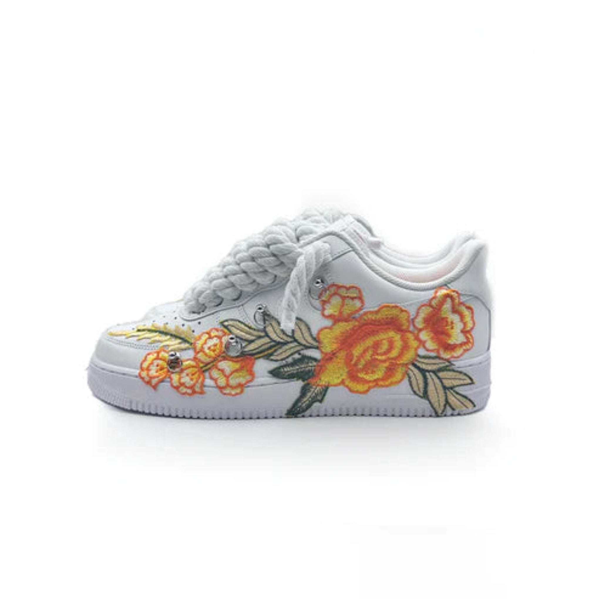 Custom Sneakers “ROPE LACES” Flowers Muster (Dunk)