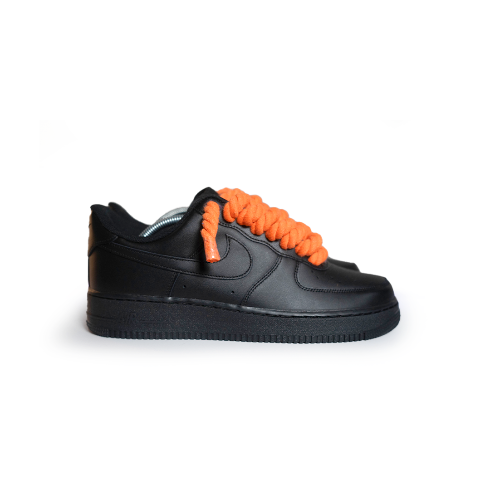 Custom Black Sneakers “Rope Laces”#1