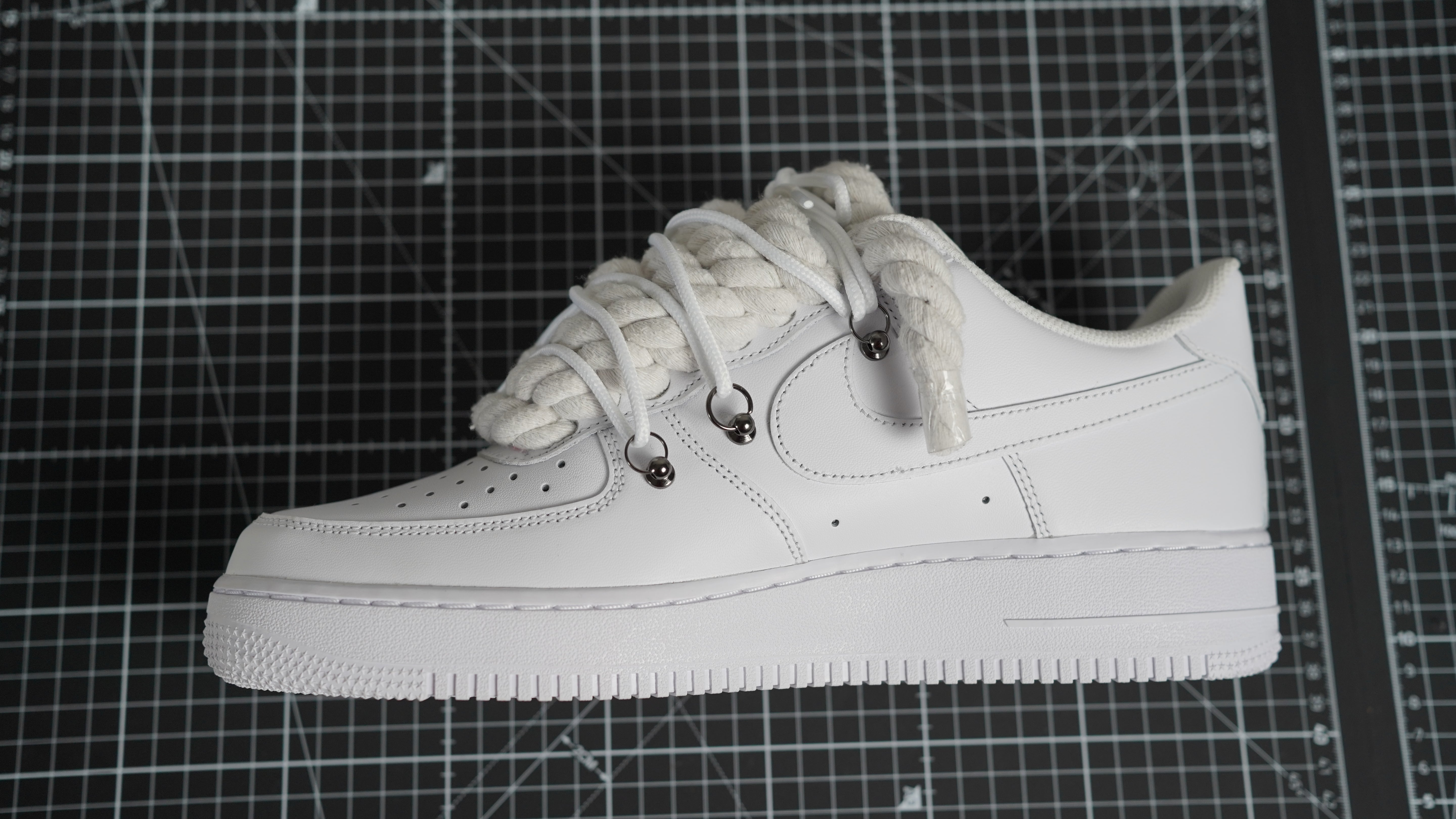 Custom Sneakers Weiß “ROPE LACES” Dunk Weiß