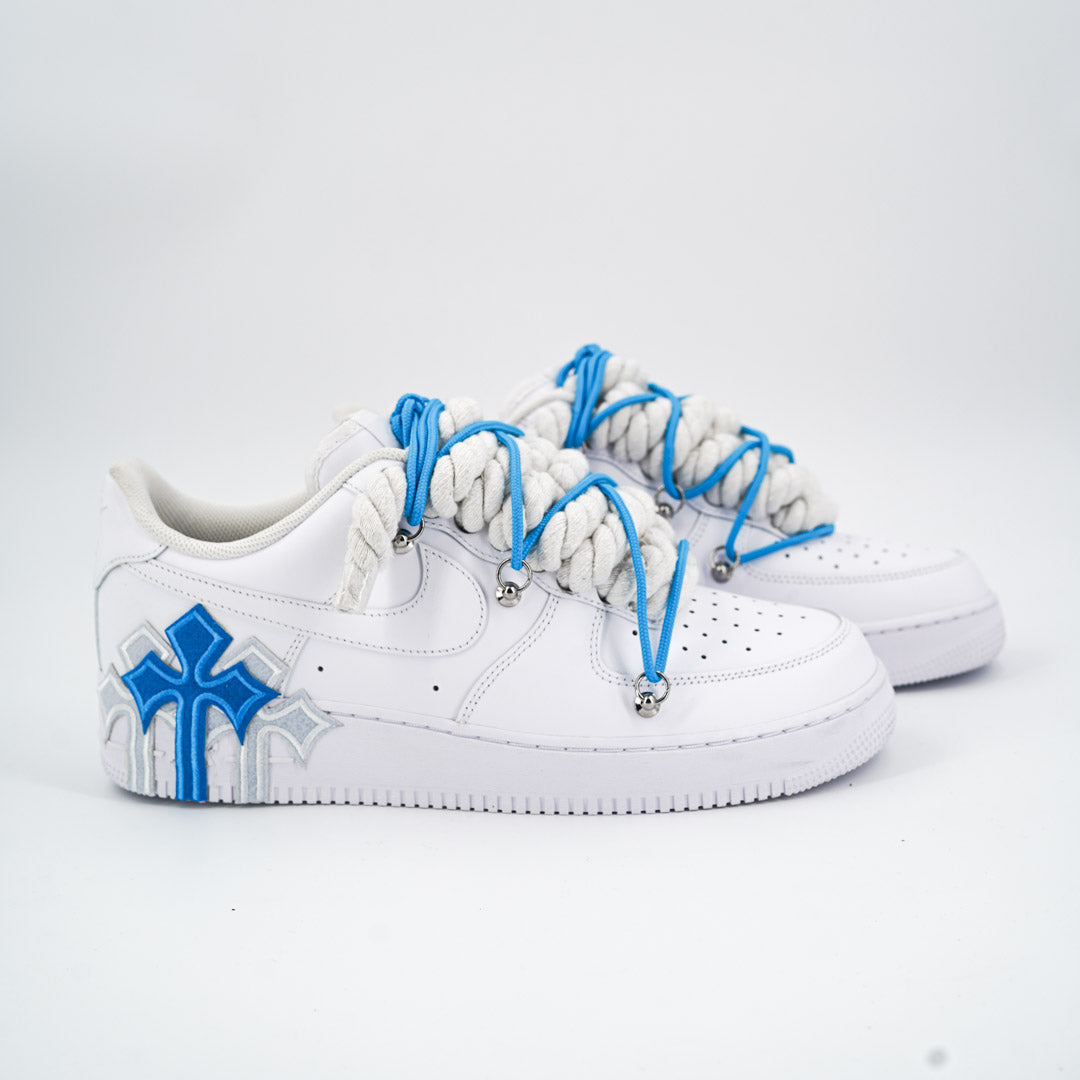 Custom Sneakers '' Rope Laces '' Thorns Extra Laces Blue
