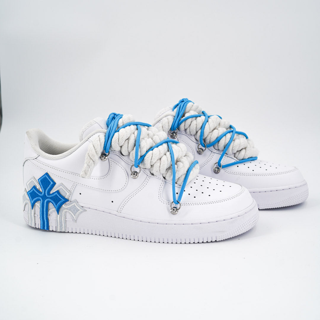 Custom Sneakers '' Rope Laces '' Thorns Extra Laces Blue
