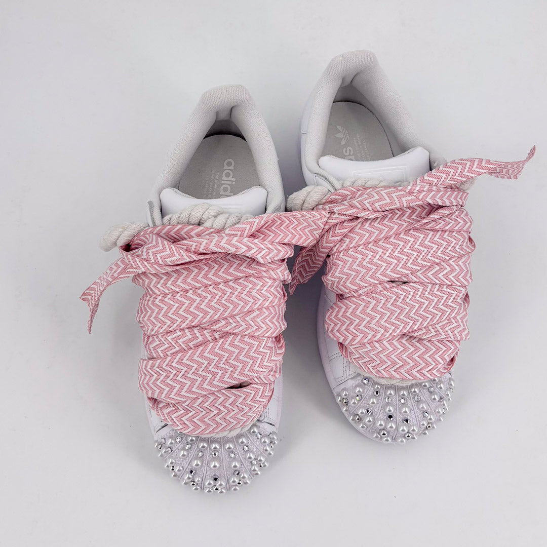 Custom Sneakers Superstar Pink Lanvin