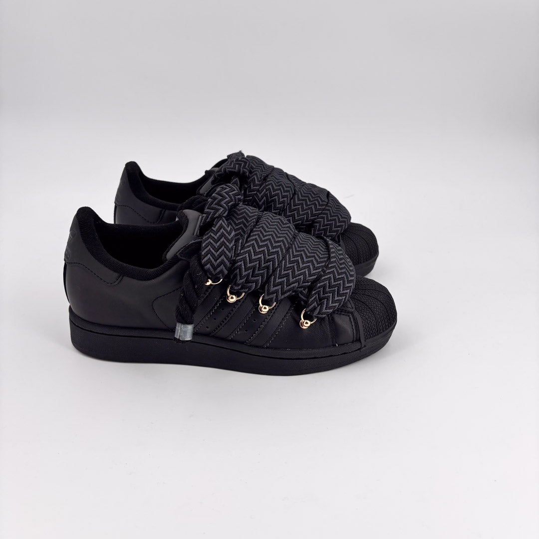 Custom Adidas Superstar Black Lanvin RopezInstyle Custom Adidas Superstar Black Lanvin RopezInstyle
