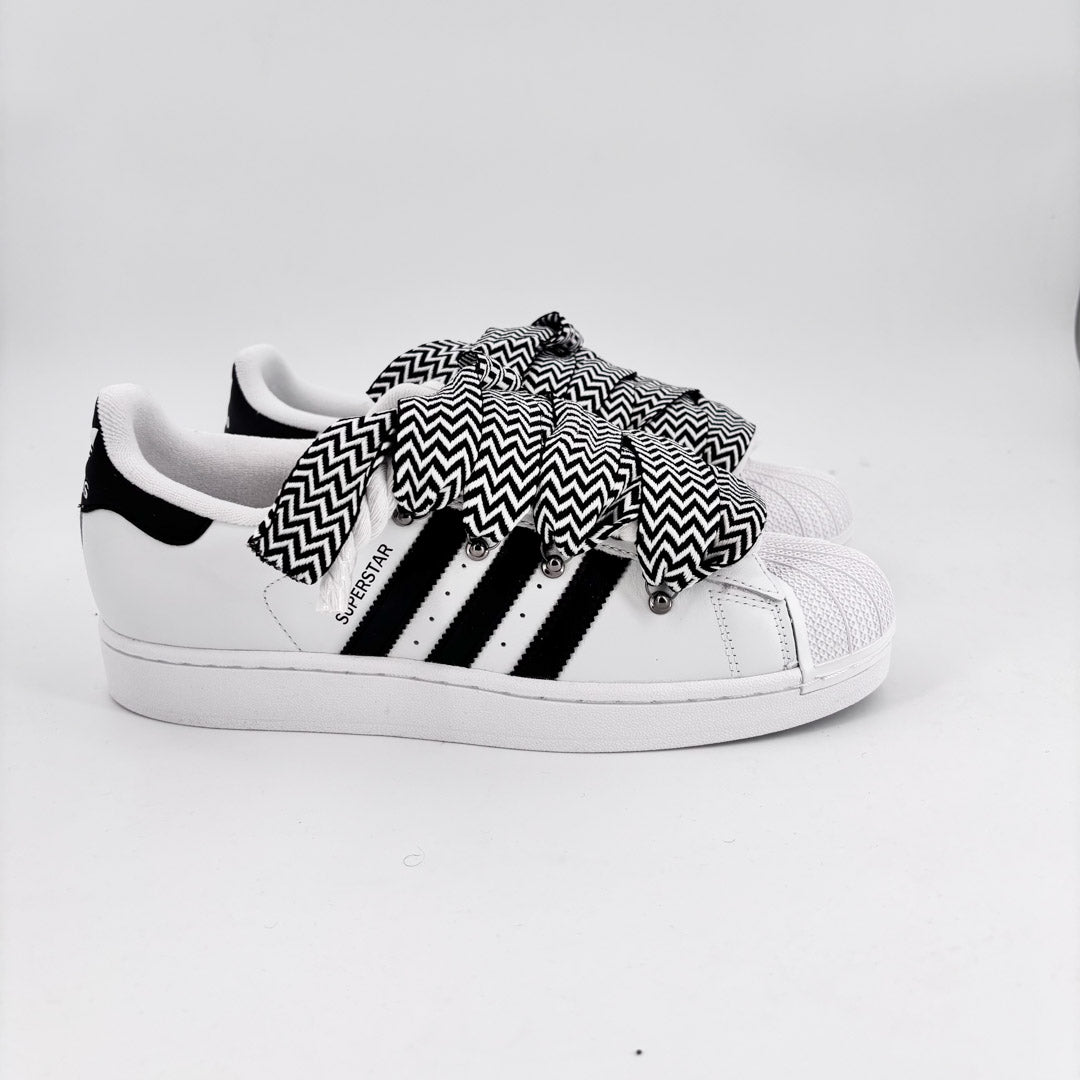 Custom Sneakers Superstar White Lanvin Black/White