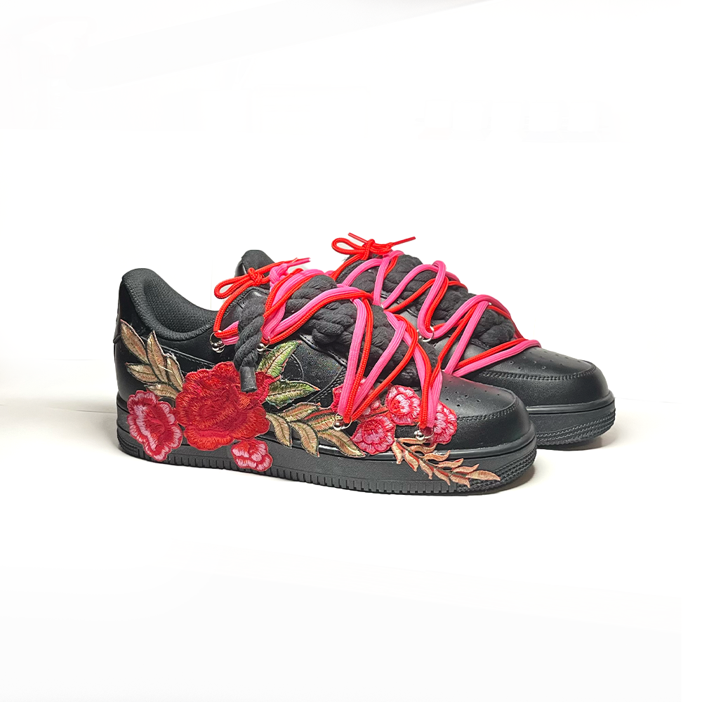 Custom NIKE AIR FORCE 1 Weiß “ROPE LACES” Passion - RopezInstyle