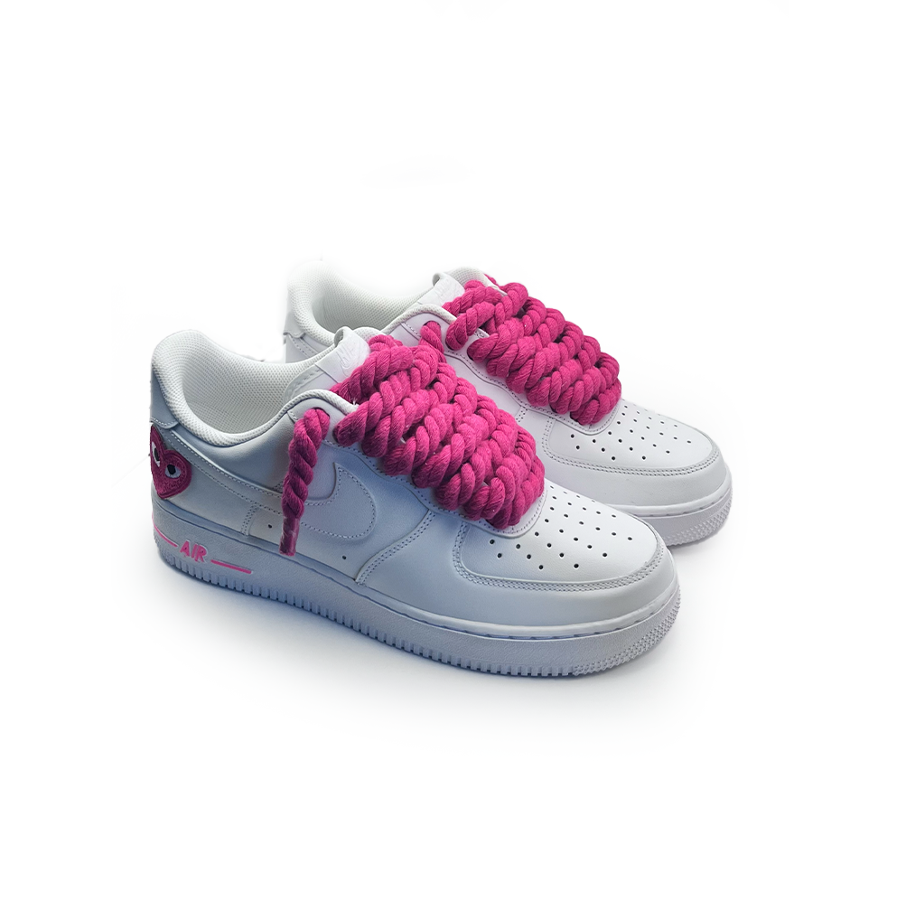 Air force 1 pink laces online