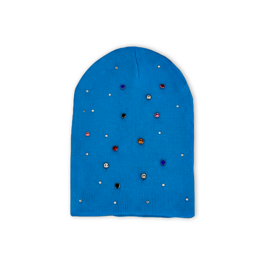 Custom blue beanie lisabon