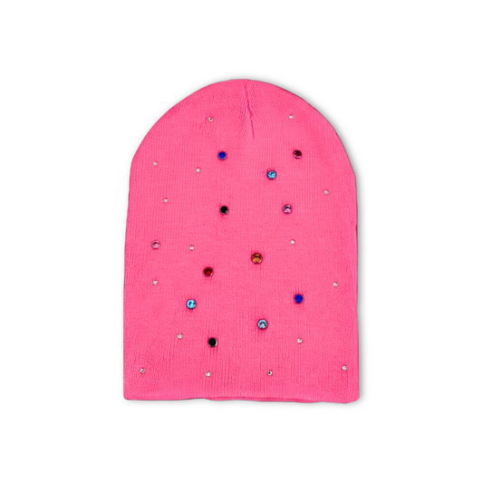 Custom steel hot pink beanie lisabon