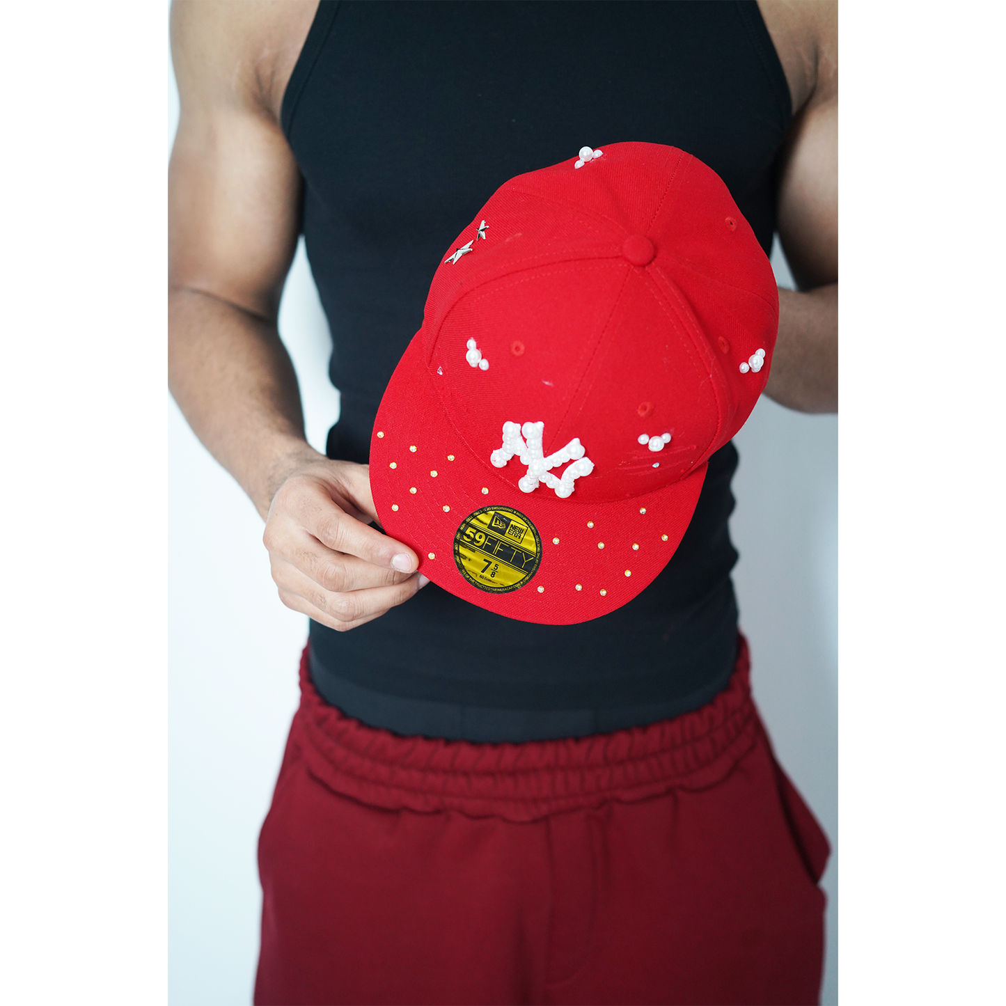 Custom-Fitted Caps Astra Red