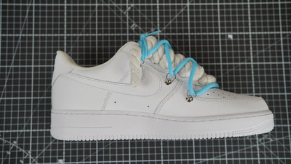 Custom NIKE AIR FORCE 1 “ROPE LACES” Flowers Muster (Dunk)