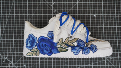 Custom Nike AF1 Weiß “ROPE LACES” Ocean