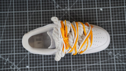Custom Sneakers Weiß “ROPE LACES” Sunrise extra Dunk