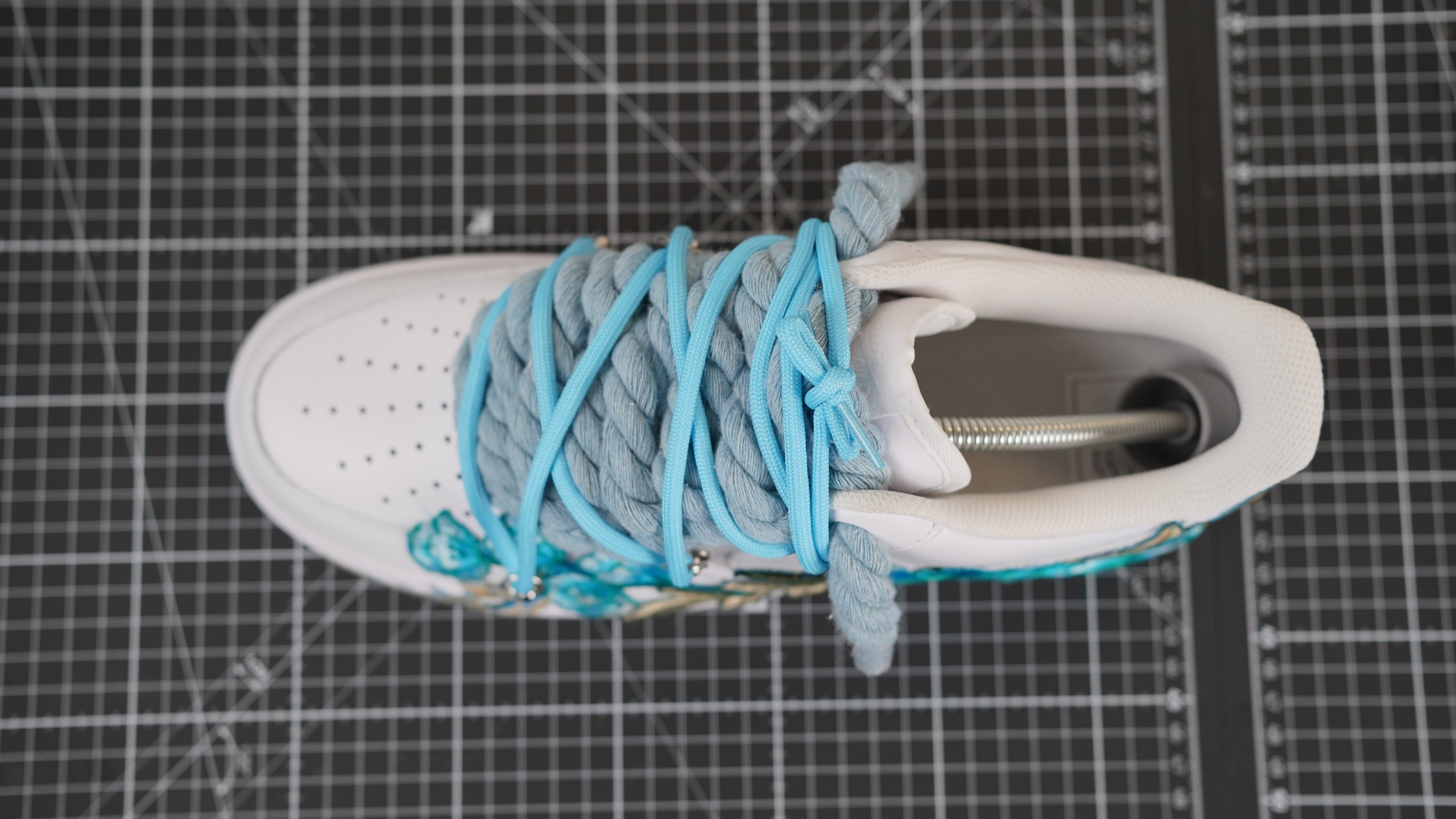 Custom Sneakers Weiß “ROPE LACES” Dreamwave