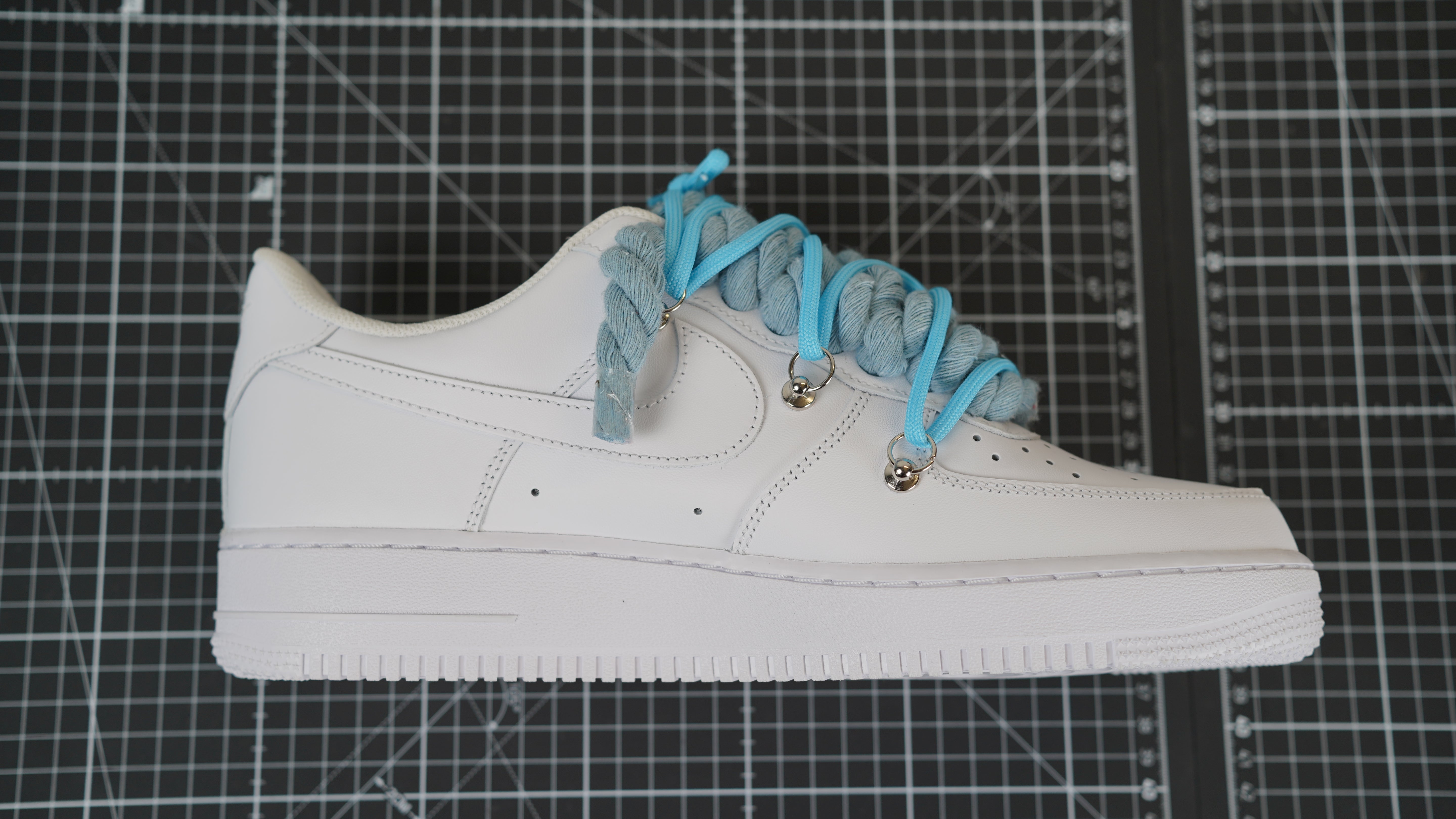 Custom Sneakers Weiß “ROPE LACES” Dreamwave