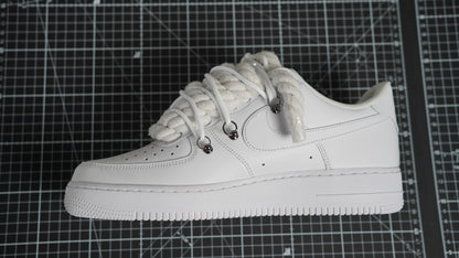 Custom Sneakers Weiß “ROPE LACES” Dunk Weiß