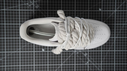 Custom Sneakers Weiß “ROPE LACES” Dunk Weiß