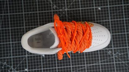 Custom Sneakers Weiß “ROPE LACES” Sunset