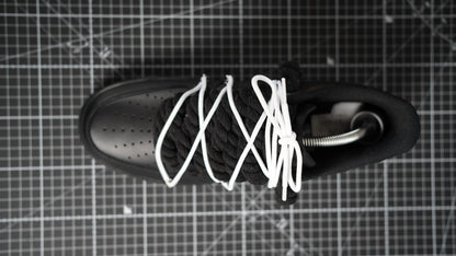 Custom Sneakers Black “ROPE LACES” Dunk Weiß