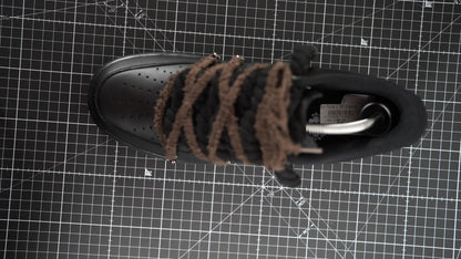 Custom Sneakers Black “ White ROPE LACES” Dunk earthy beige-brown