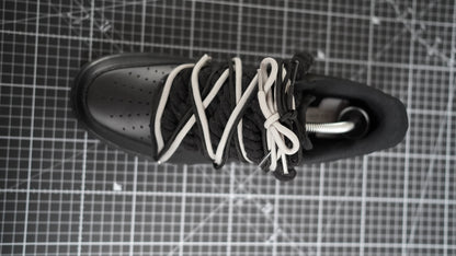 Custom Sneakers Schwarz “ROPE LACES” 2x Dunk Black/Gray