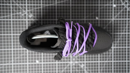 Custom Sneakers Schwarz “ROPE LACES” Dunk Purple