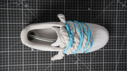 Custom Sneakers Weiß “ROPE LACES” Dunk Blau #2