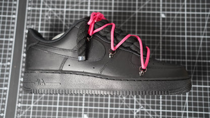 Custom Sneakers Schwarz “ROPE LACES” Dunk Pink #2