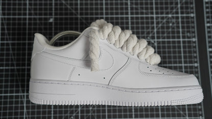 Custom Nike Air Force 1 Weiß “Rope Laces”