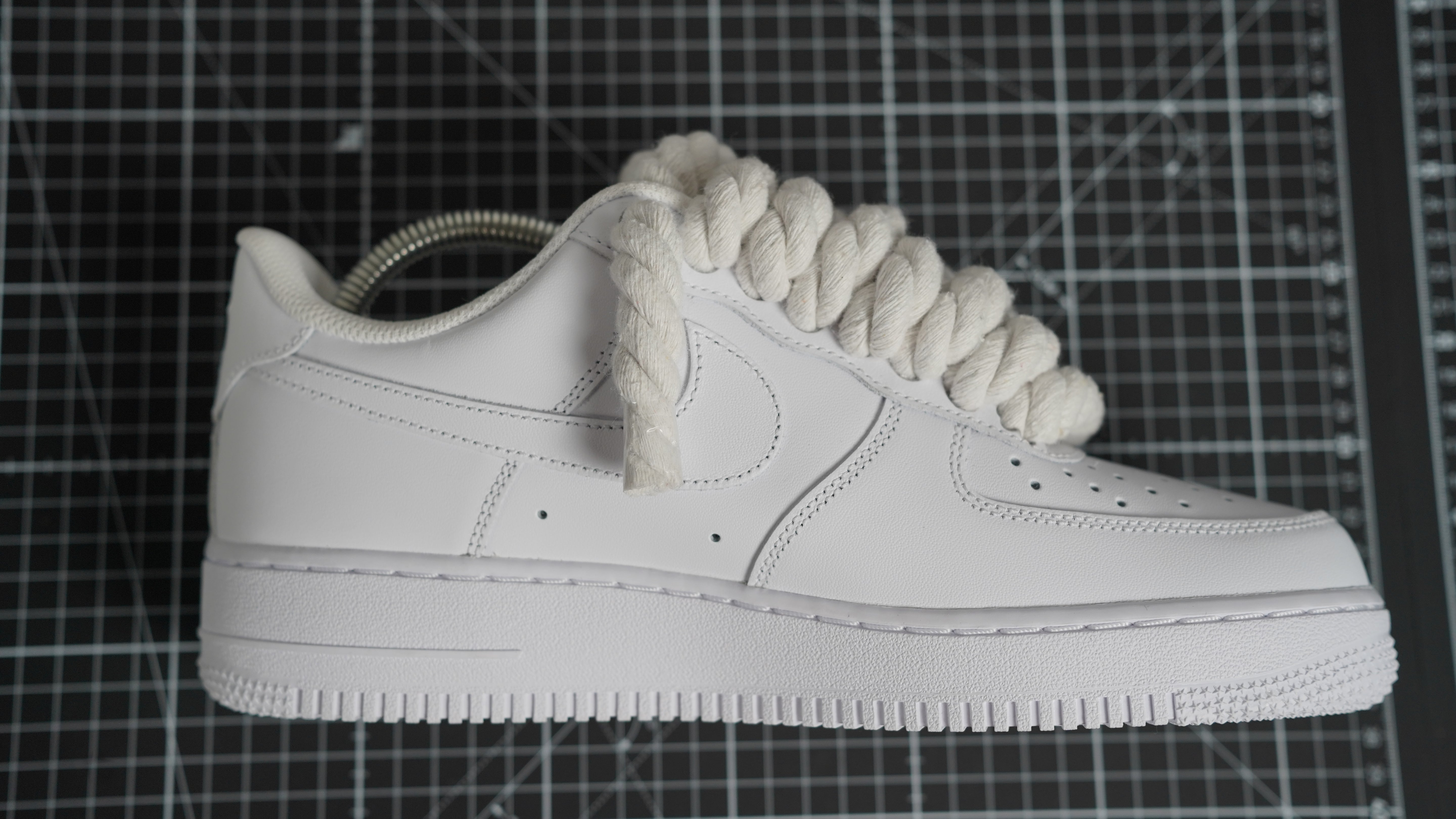 Custom Nike Air Force 1 Weiß “Rope Laces”