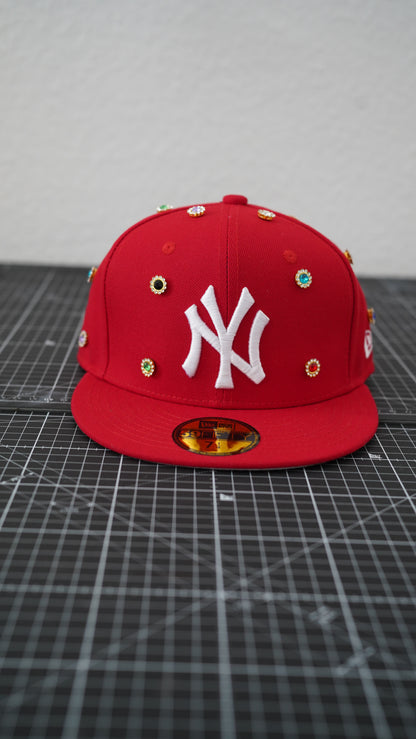 Custom-Fitted Caps “Red“ Midnight Gems