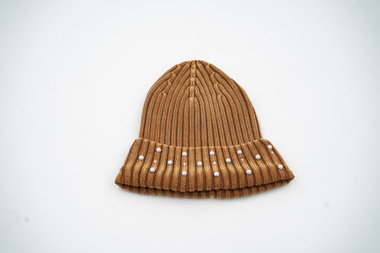 Custom Washed Beanie Sky Camel