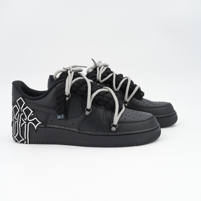Custom Sneakers '' Rope Laces '' Thorns Black