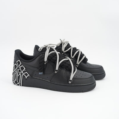 Custom Sneakers '' Rope Laces '' Thorns Black