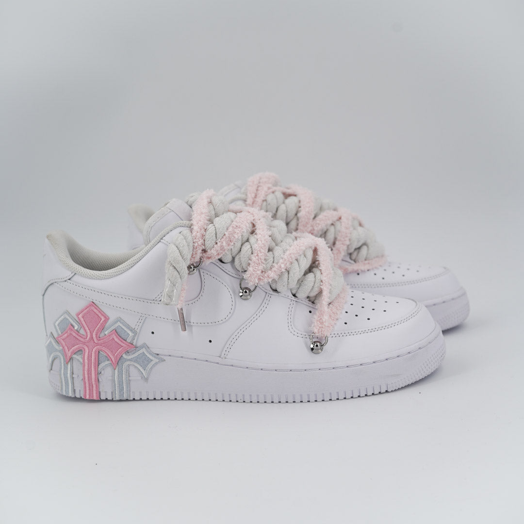 Custom Sneakers '' Rope Laces '' Thorns Extra Laces Pink