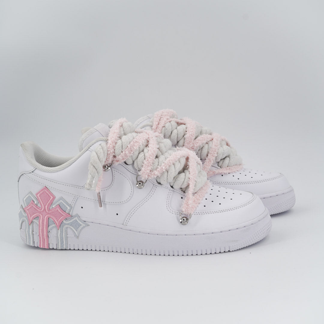 Custom Sneakers '' Rope Laces '' Thorns Extra Laces Pink