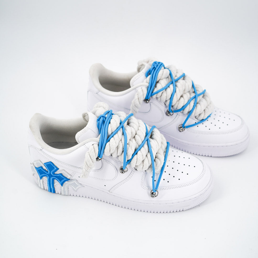 Custom Sneakers '' Rope Laces '' Thorns Extra Laces Blue