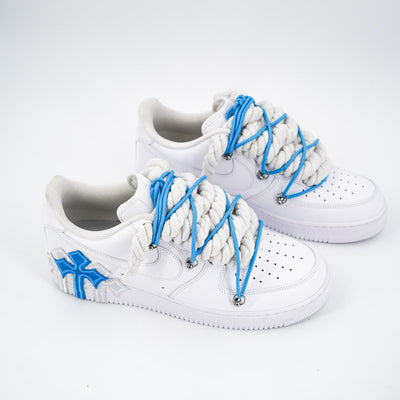 Custom Sneakers '' Rope Laces '' Thorns Extra Laces Blue