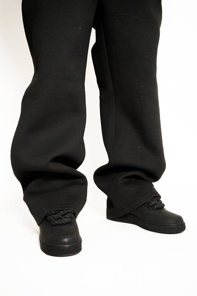 Custom Nike AF1 Ninja Black “Rope Laces”