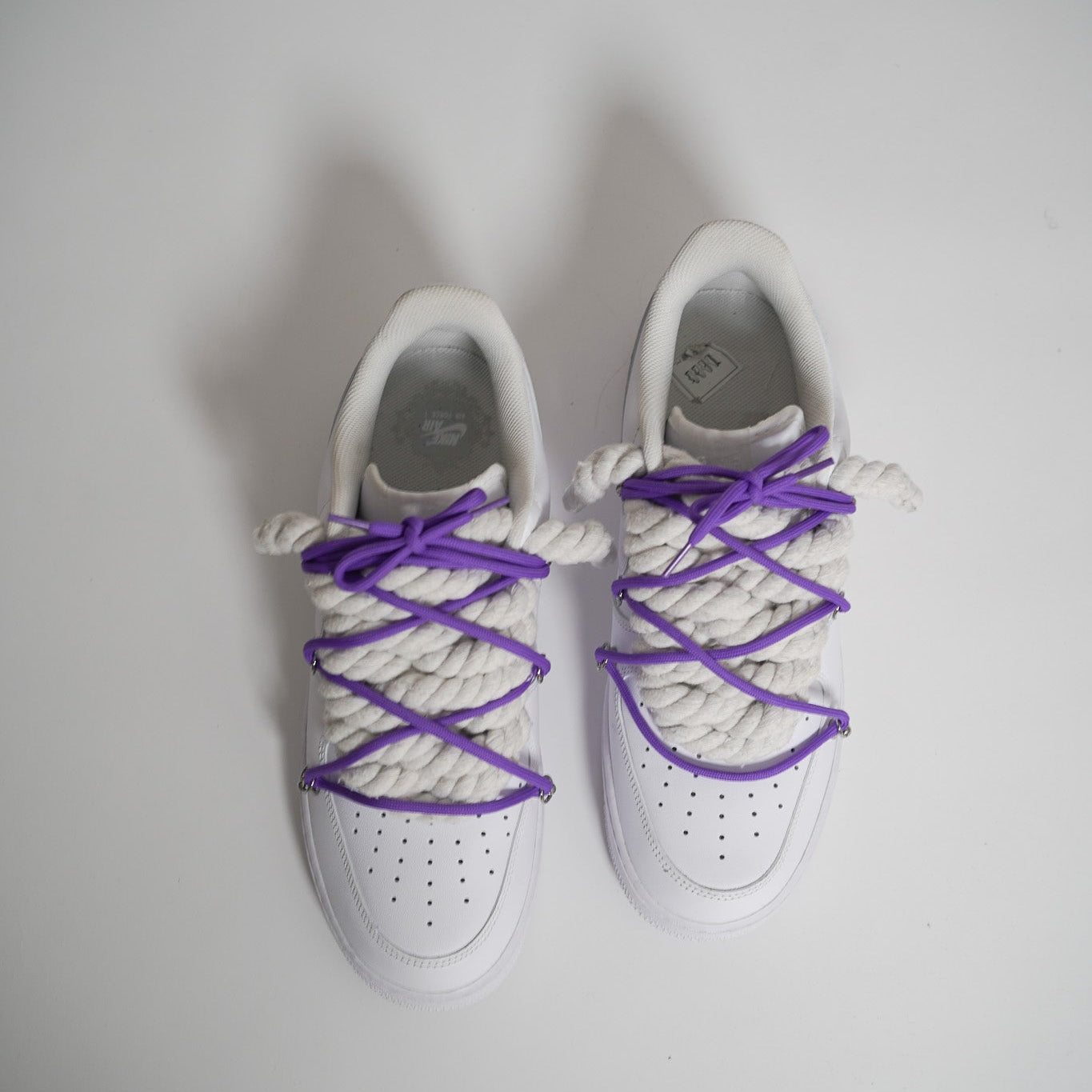 Custom Sneakers '' Rope Laces '' Thorns White Extra Laces LIla