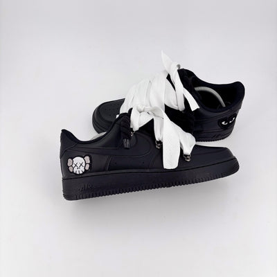 Custom Nike AF1 Black ,, Lanvin Laces '' White