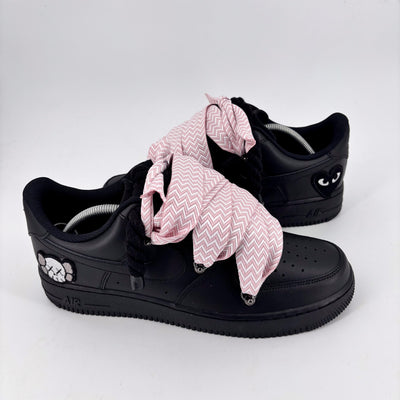 Custom Nike AF1 Black ,, Lanvin Laces '' Pink