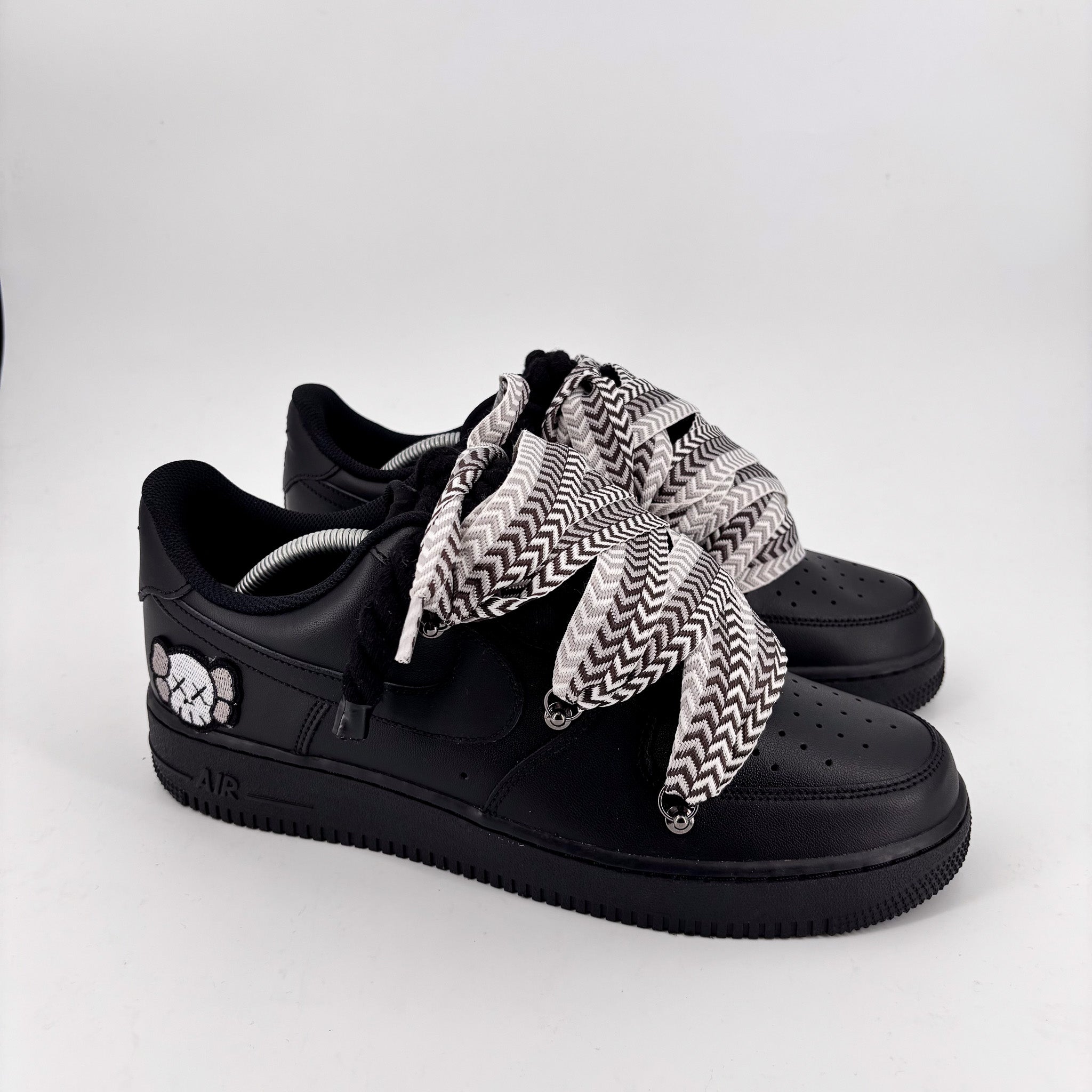 Custom Nike AF1 Black ,, Lanvin Laces '' Mix