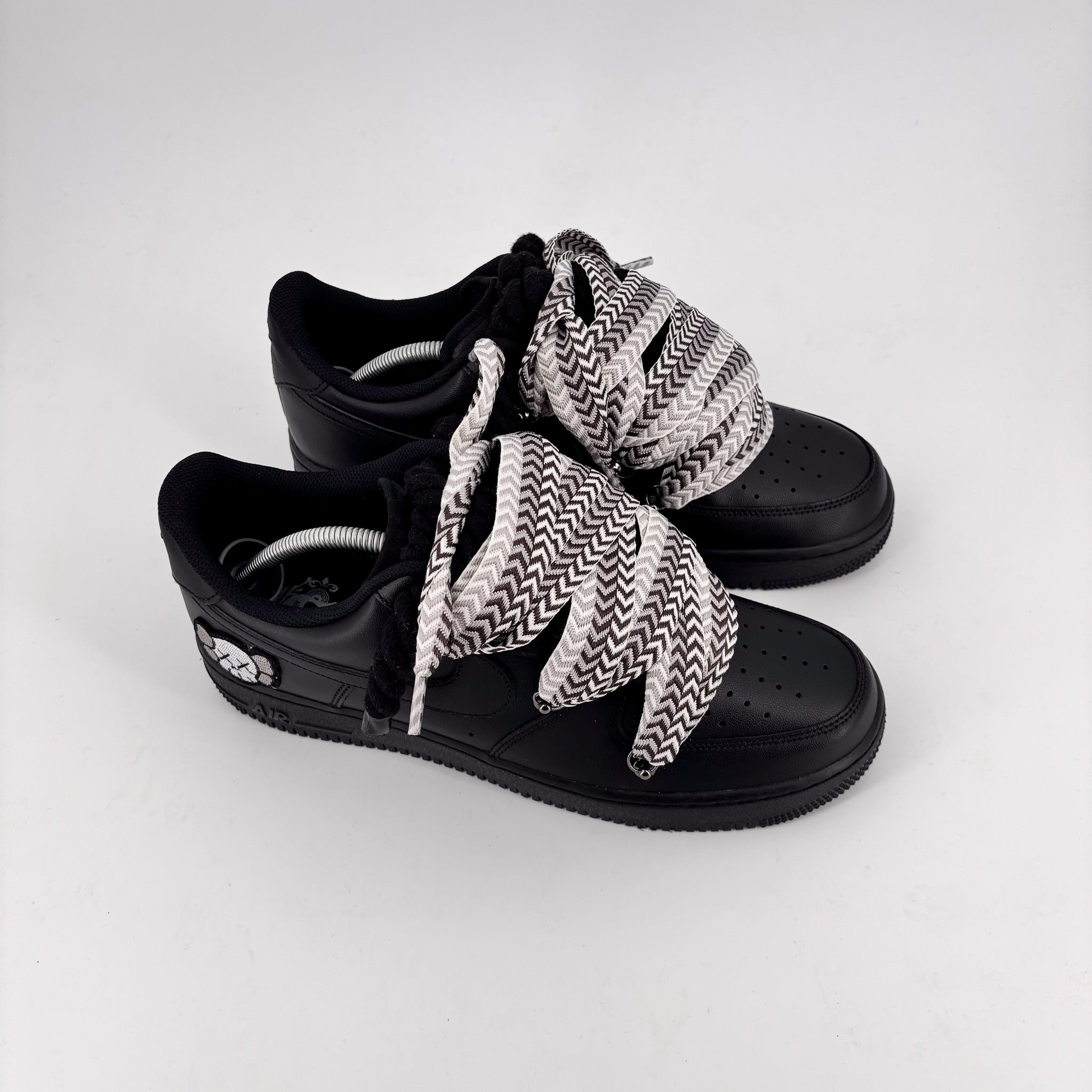 Custom Nike AF1 Black ,, Lanvin Laces '' Mix
