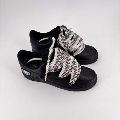 Custom Nike AF1 Black ,, Lanvin Laces '' Mix