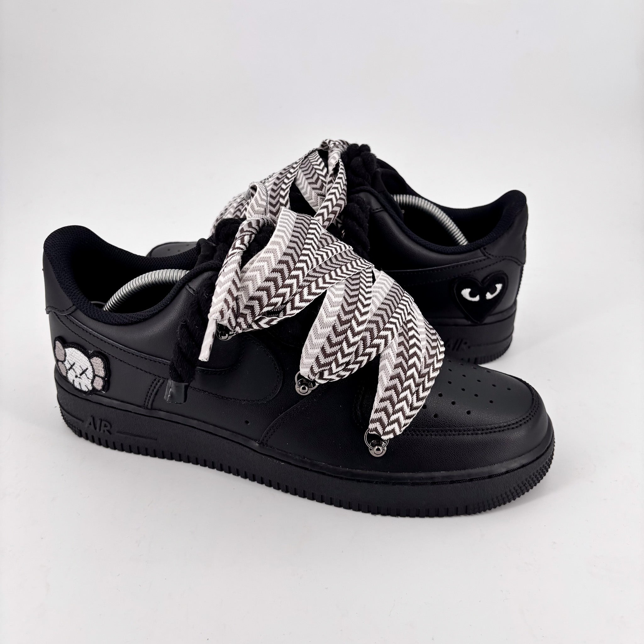 Custom Nike AF1 Black ,, Lanvin Laces '' Mix