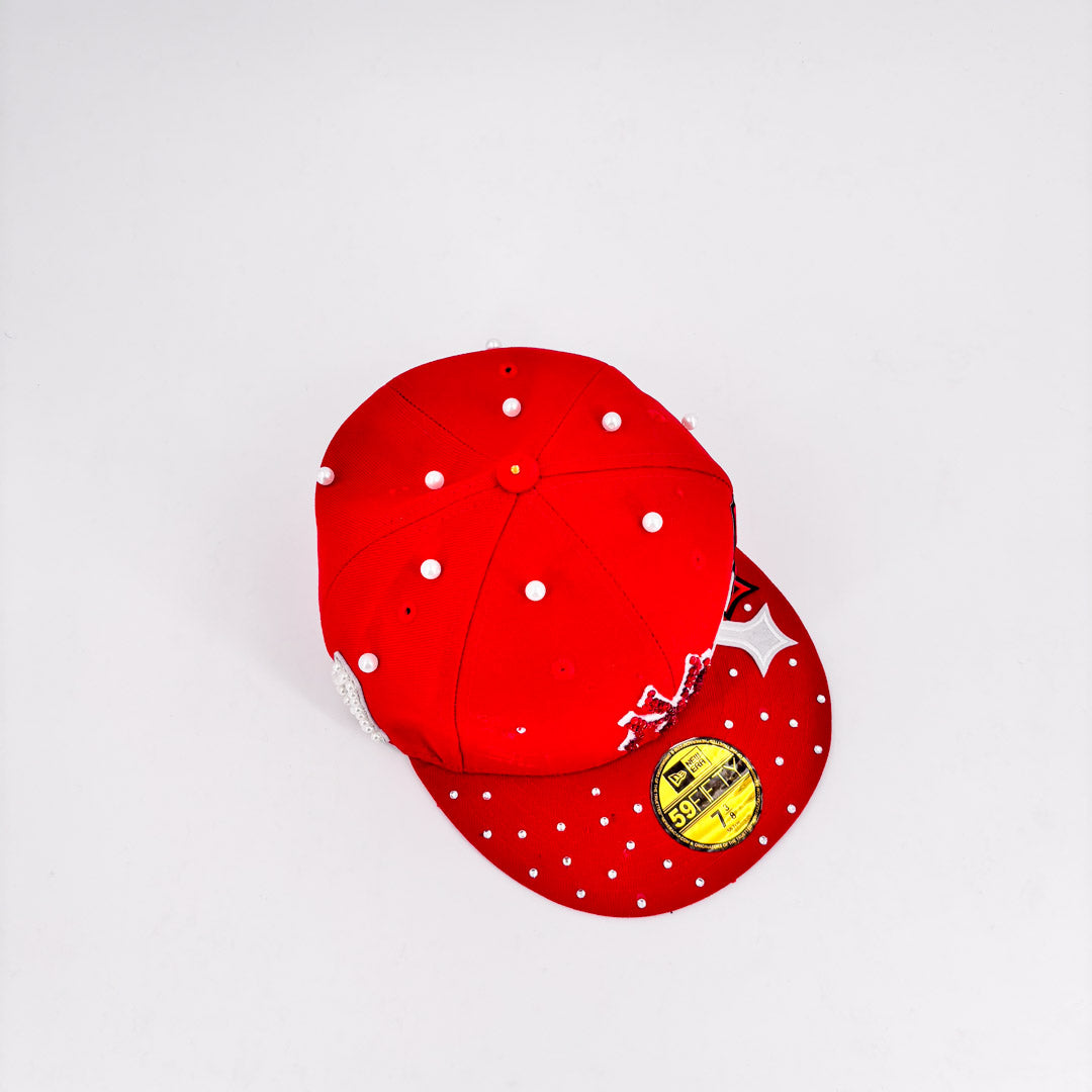 Custom fitted Caps “Thorns Red"