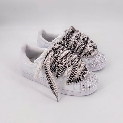 Custom Sneakers Superstar White / Black Lanvin
