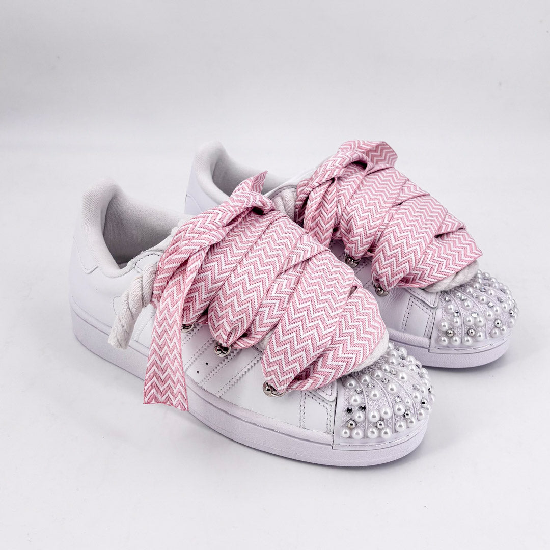 Custom Sneakers Superstar Pink Lanvin