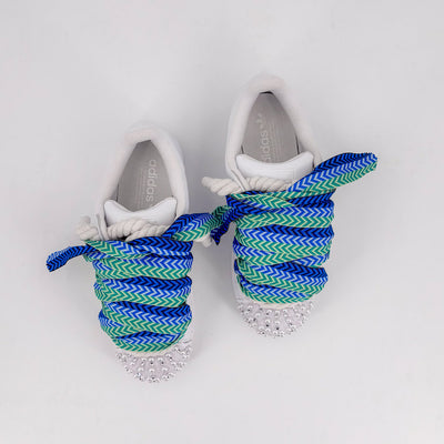 Custom Sneakers Superstar Blue Lanvin