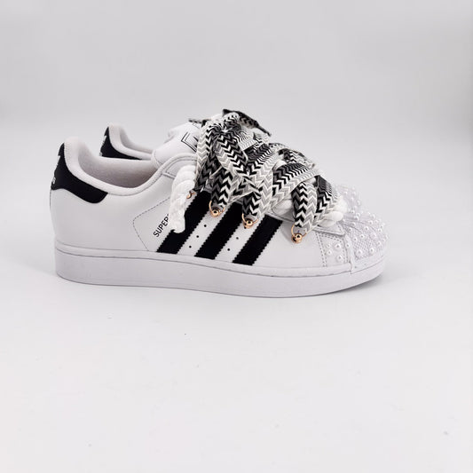 Custom Sneakers Superstar White Lanvin